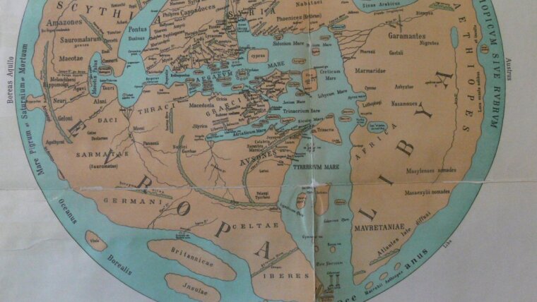Weltkarte des Dionysios Periegetes (2. Jh.)